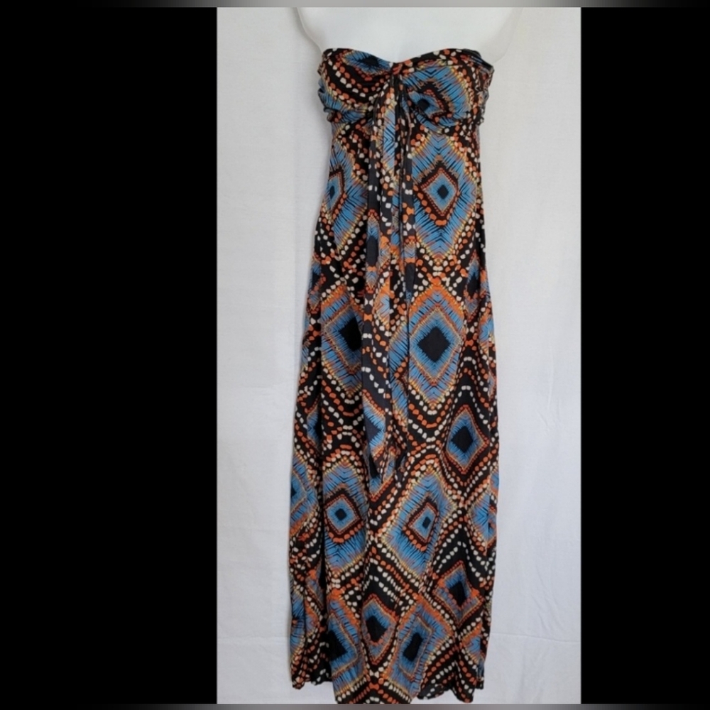 Women's Xhilaration Black Tie Front Maxi Dress Size Large NWOT